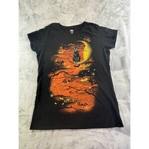 Celebrate Halloween Shirt Women's large Black and Orange Celebrate Halloween Bla